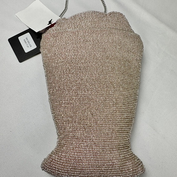 👸👸👸Mary Frances Pink and Cream Beaded Ice Cream Sundae Bag (Brand New) - Picture 3 of 15